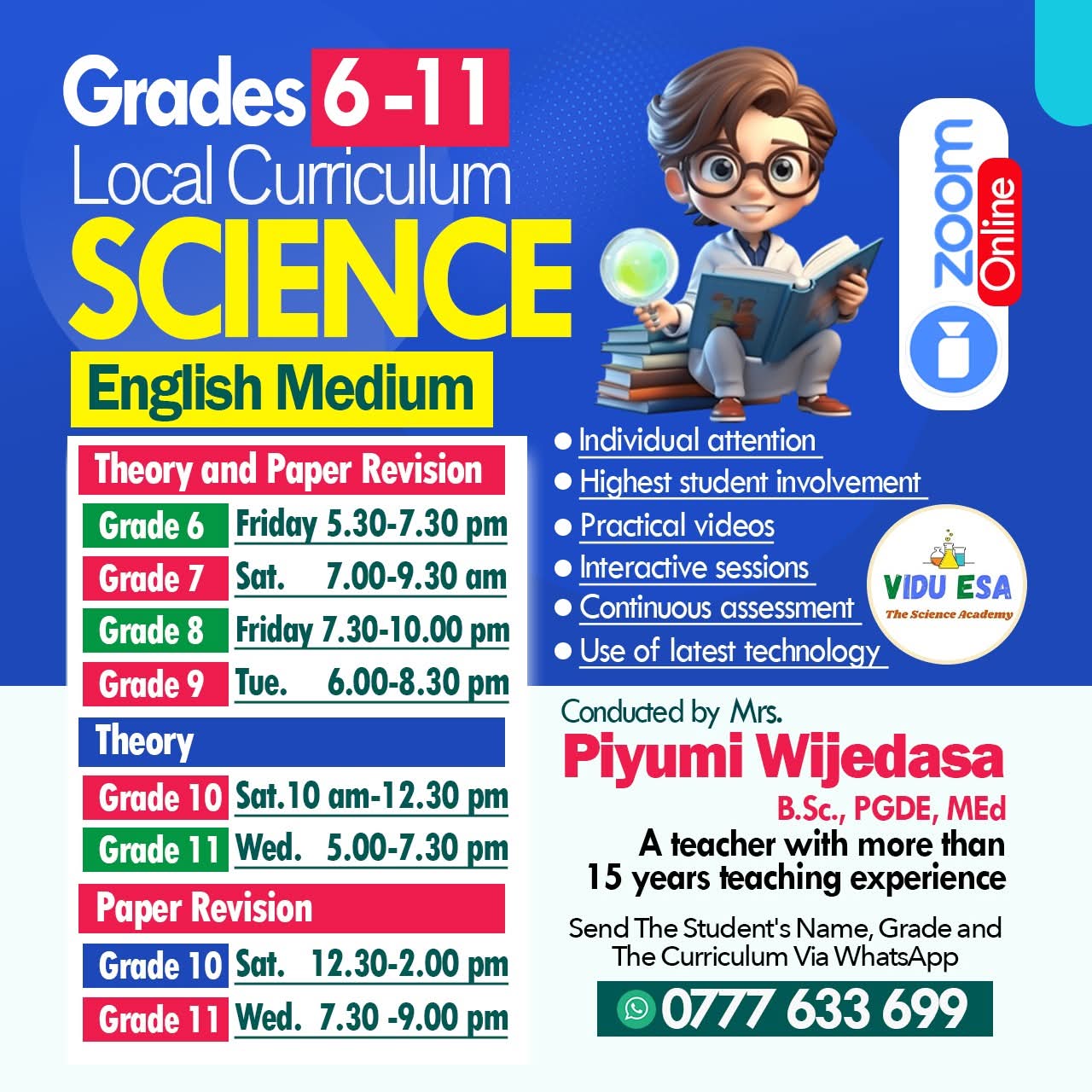 Piyumi Wijeadasa teaching environment 1